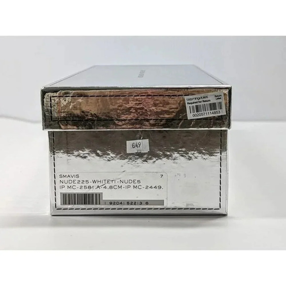 Sigerson Morrison Women's Avis Nude Raffia Thong Sandals Size 7 (MSRP $250) - Picture 9 of 9